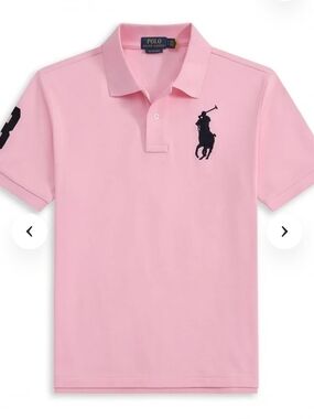 Polo by Ralph Lauren Light Pink Polo with Navy Label